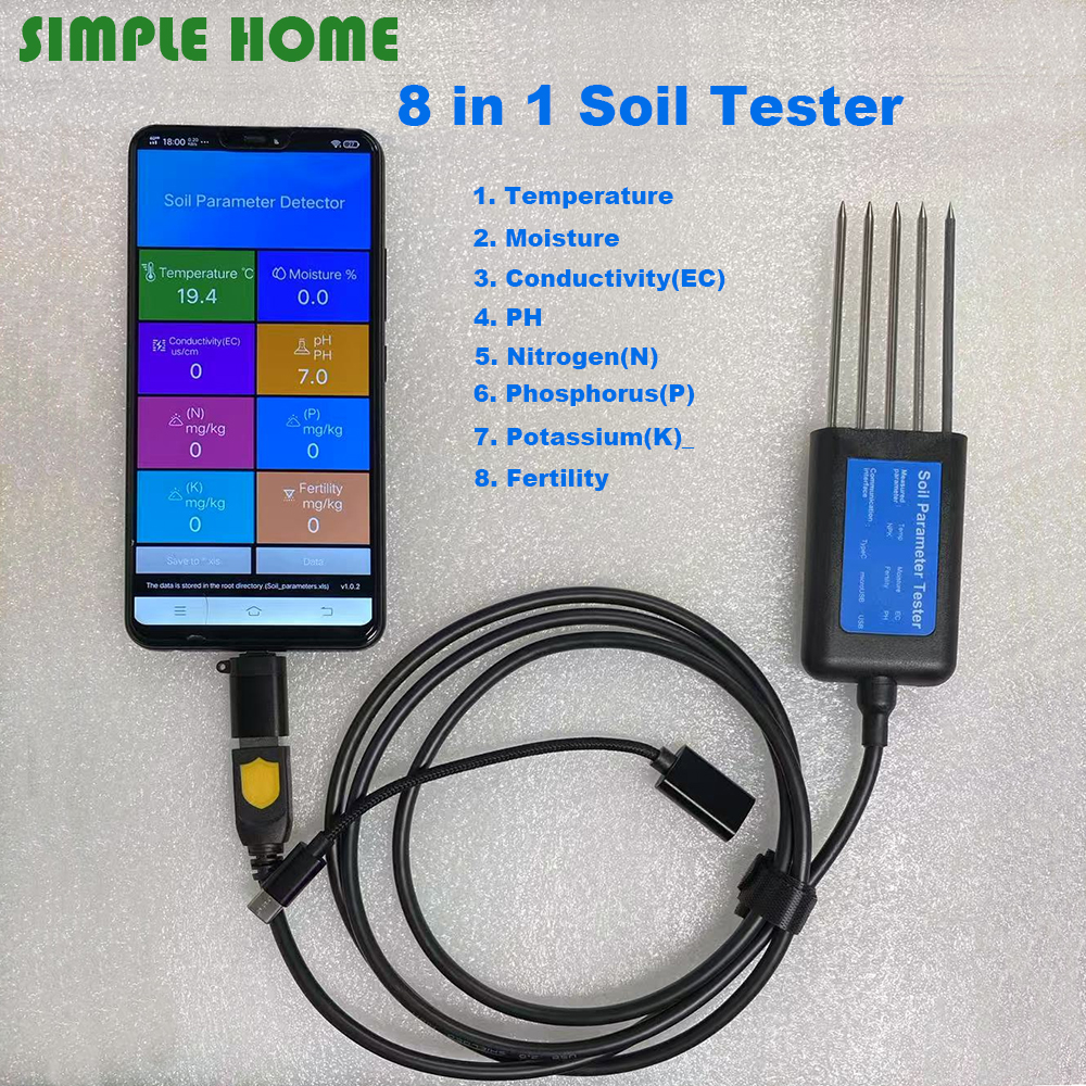 Ec Meter Digital - High Premium Soil Tester PH EC