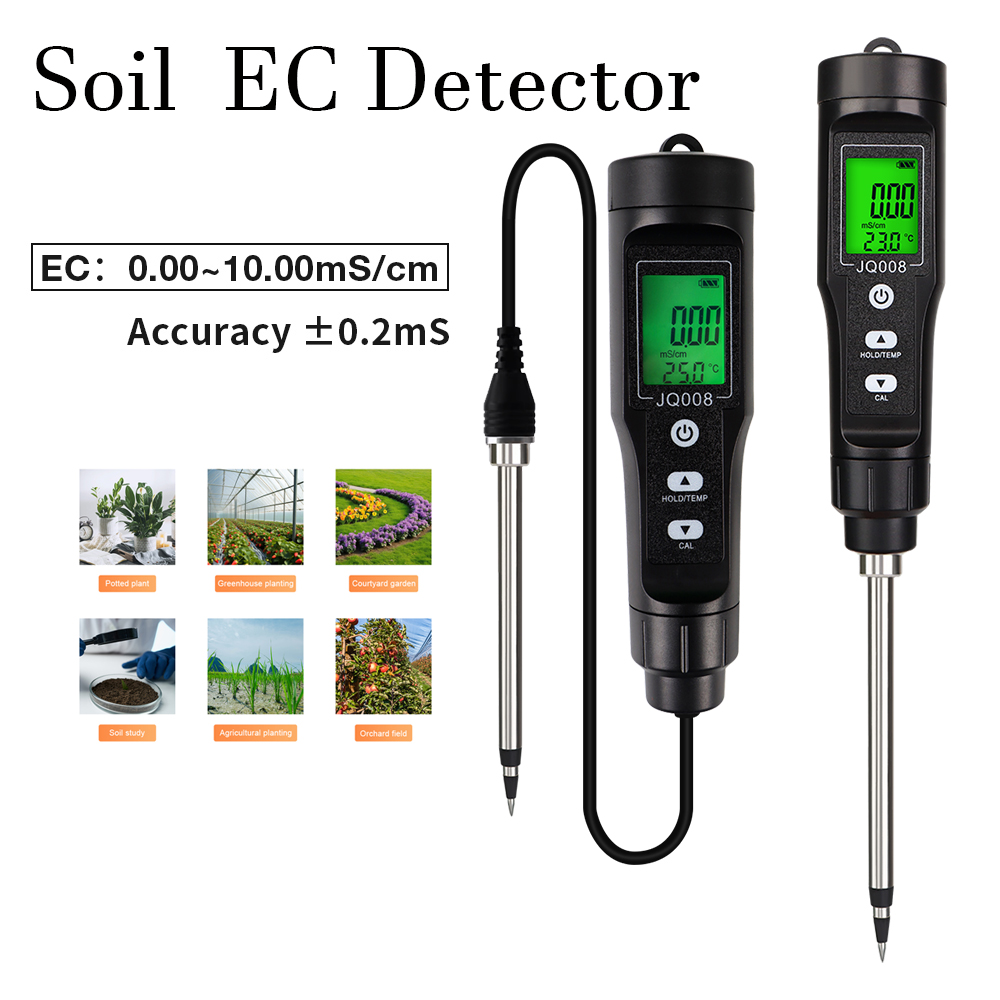 Ec Meter Digital - 2 in 1 Soil EC/Temp Detector