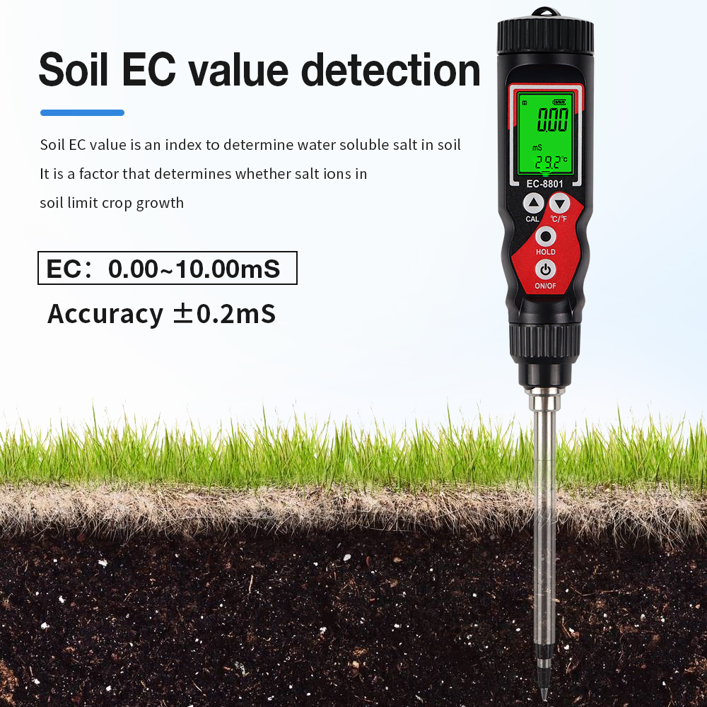 EC-8801 Portable Soil EC Meter - Ec Meter Digital incelemesi ve fiyatı