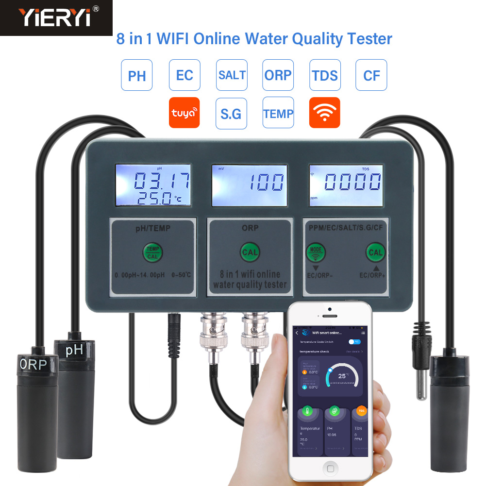 WiFi Tuya Smart PH Meter Data  - Ec Meter Digital incelemesi ve fiyatı