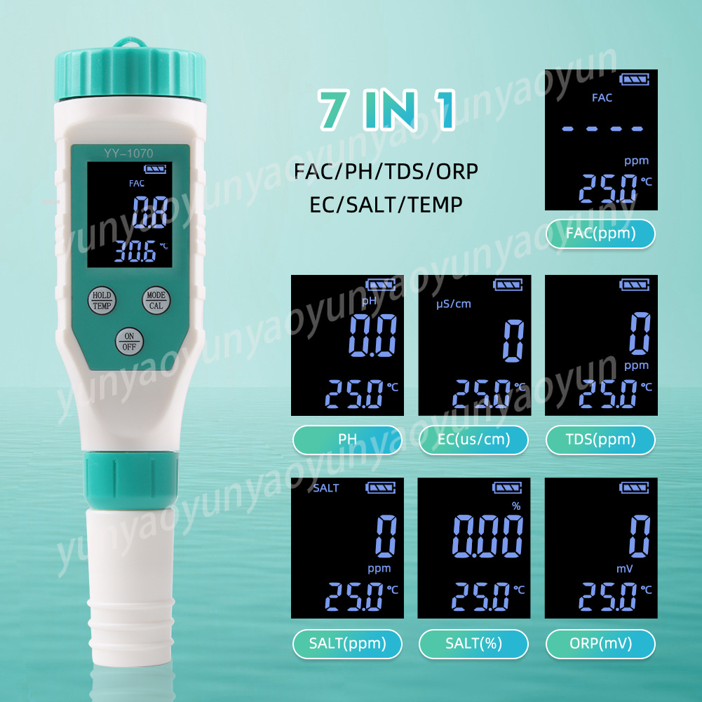 7 in 1 Digital Water Quality T - Ec Meter Digital incelemesi ve fiyatı