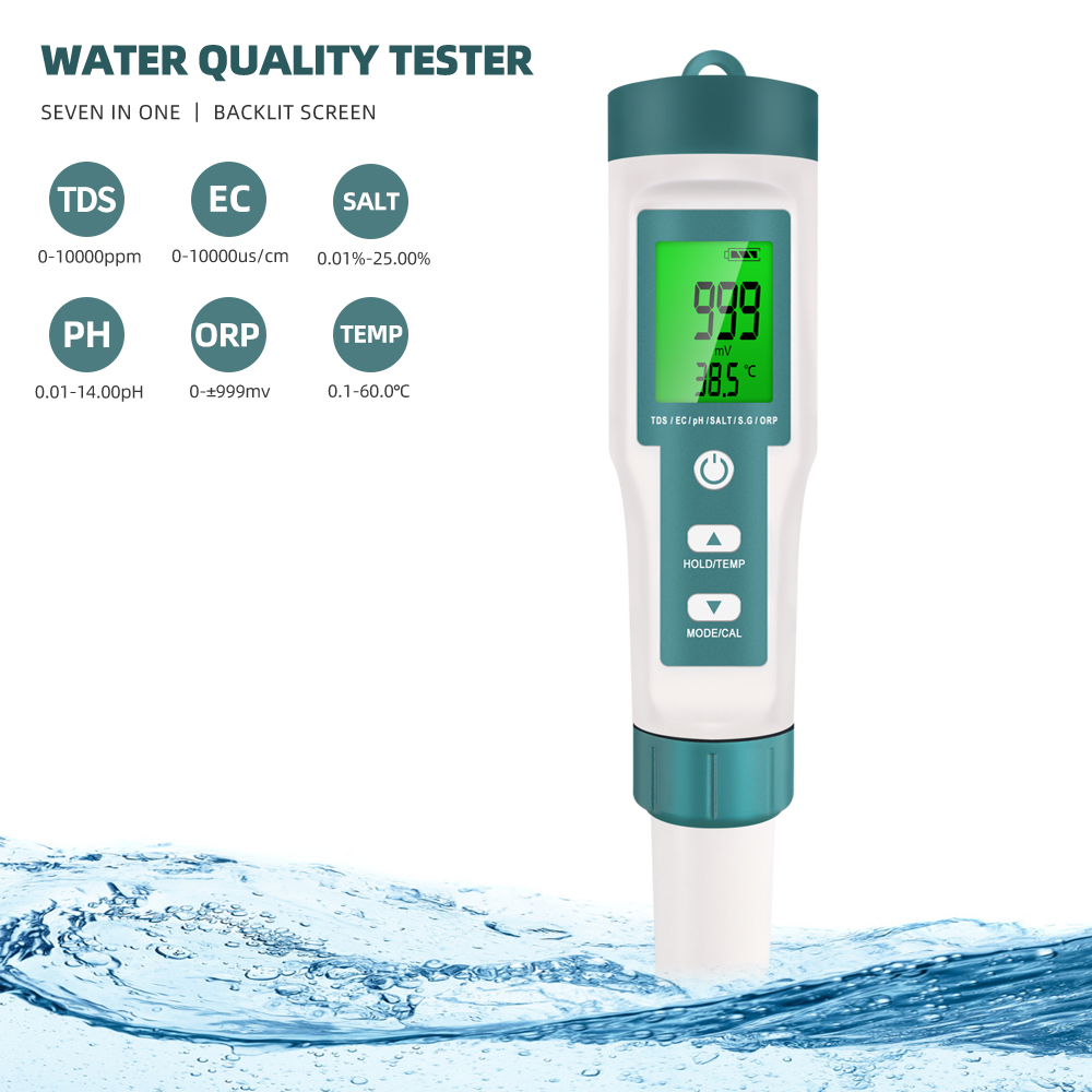 7 in 1 PH TDS EC ORP Salinity  - Ec Meter Digital incelemesi ve fiyatı