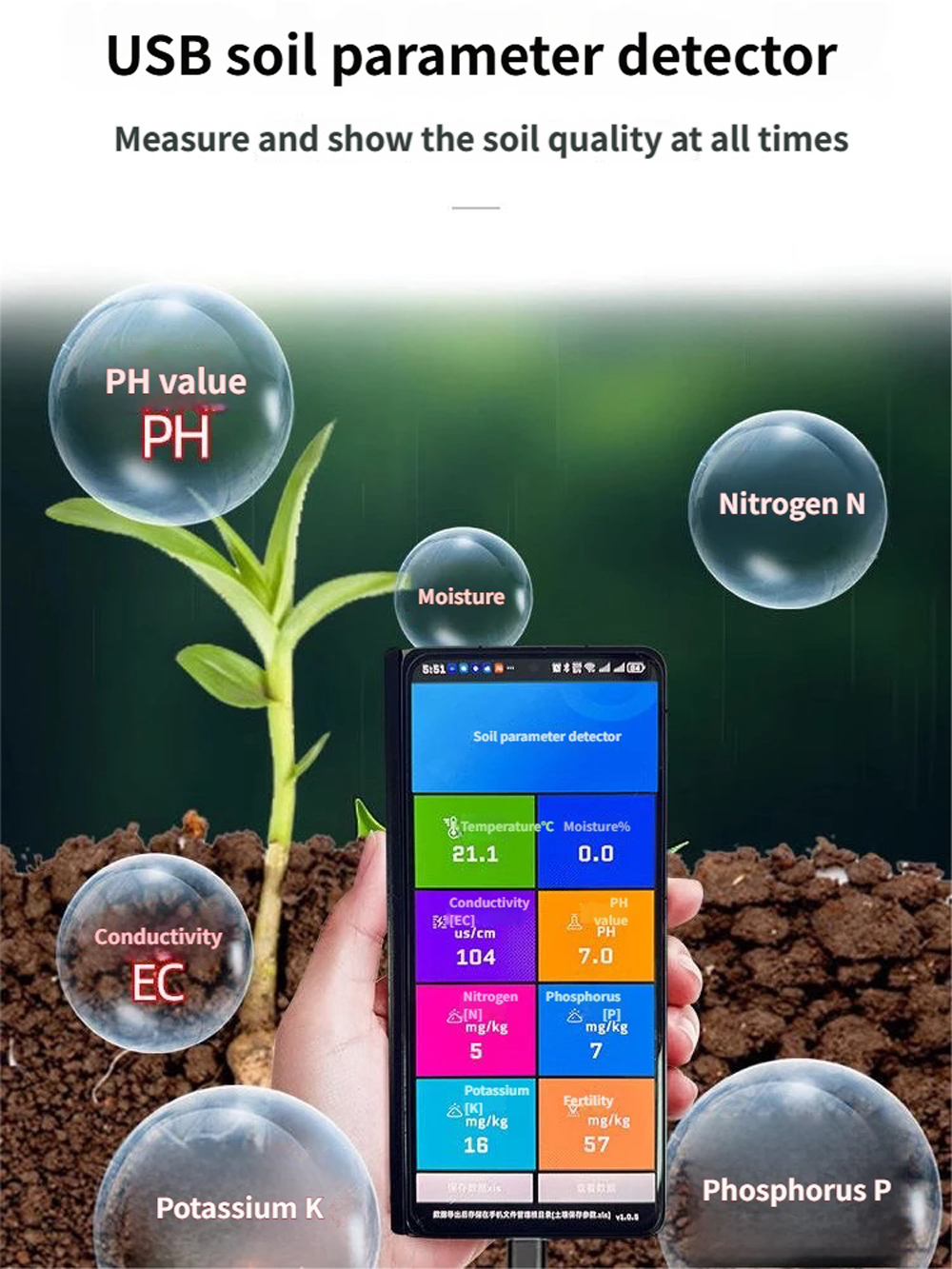 High Premium Soil Tester PH EC - Ec Meter Digital incelemesi ve fiyatı