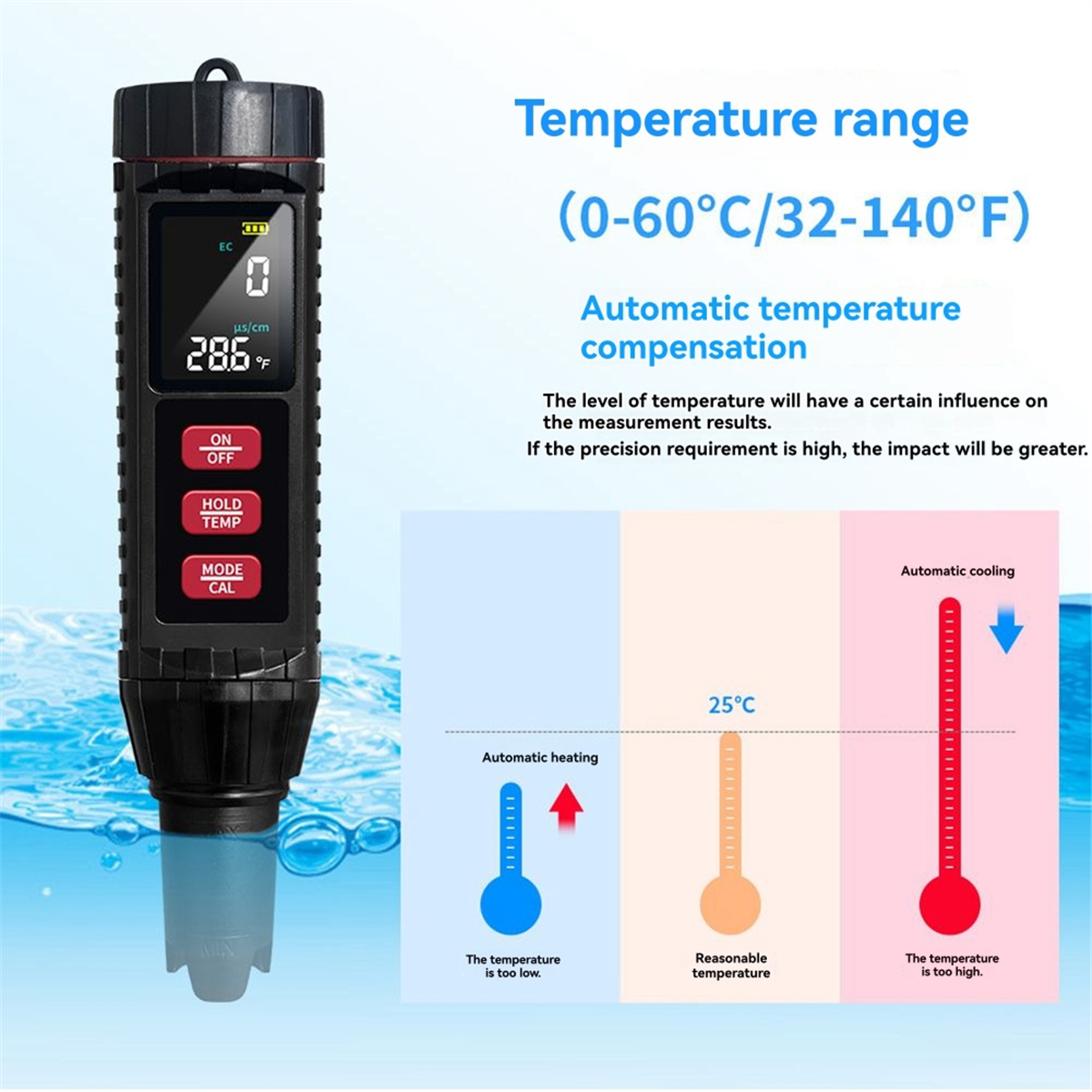 AA98 7 in 1 Digital Water Qual - Ec Meter Digital incelemesi ve fiyatı